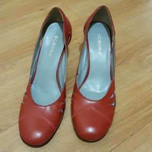 BCBGirls Cherry Red Leather Pumps Brand New No Tags